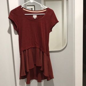 Anthropologie peplum shirt